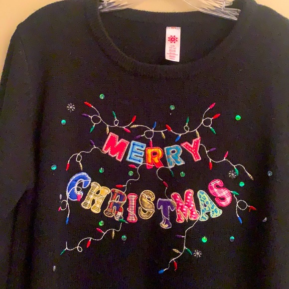 Ugly but beautiful and Merry  Christmas sweater - Picture 2 of 3